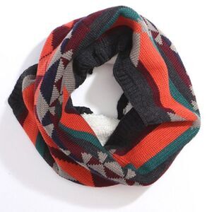 Orange Tribal Print Winter Scarf